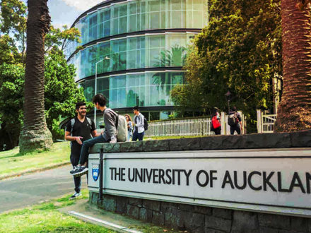 Exterior shot of University of Auckland