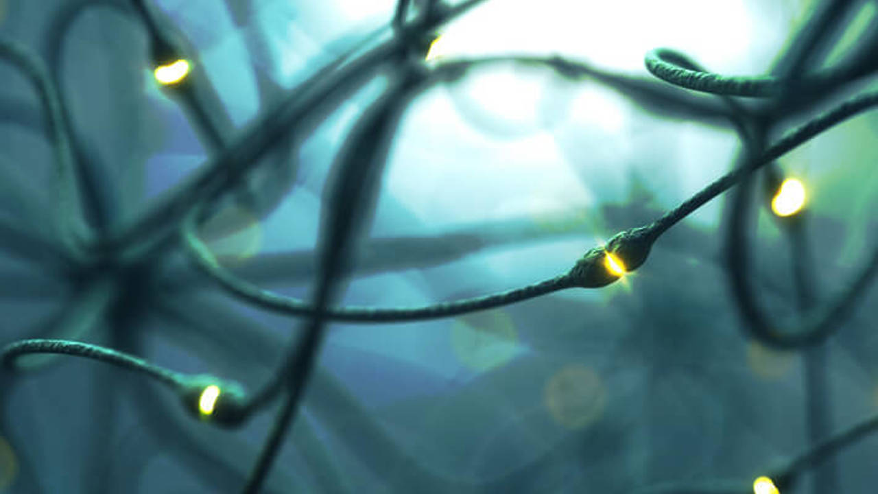 Digitally generated close up Neurons cells