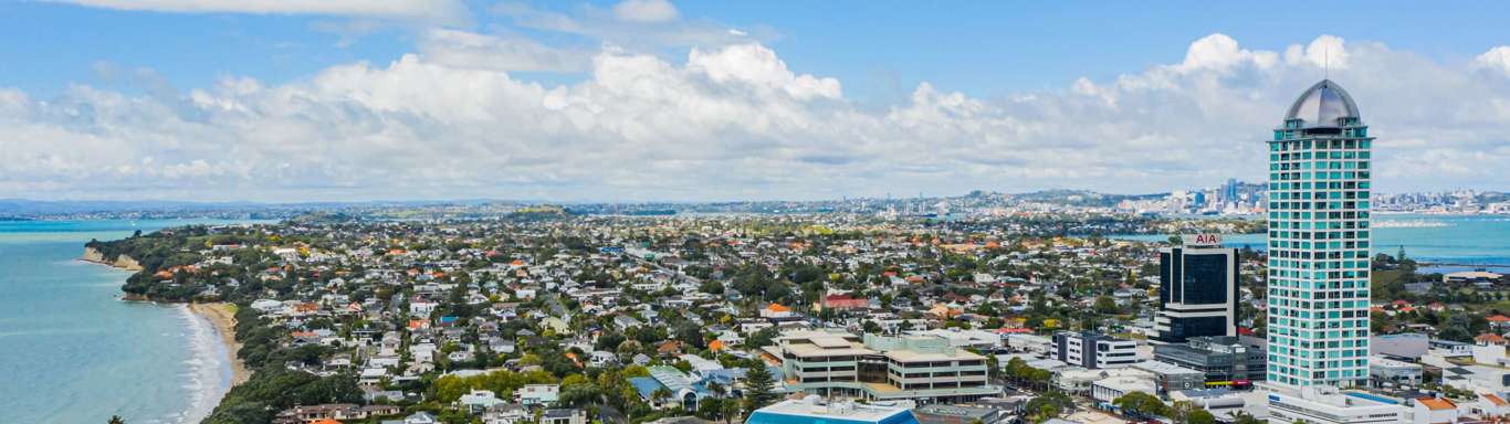 Aerial Shot of Takapuna.