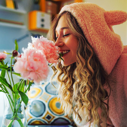 Smelling the roses